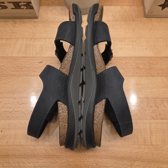 Birkenstock Sonora CT Black Oiled Leather Womens Trek Sandals Size 37 - Picture 7 of 9